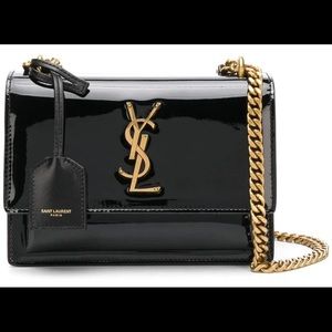 🔴SOLD🔴  YSL Patent Leather Sunset Chain Bag